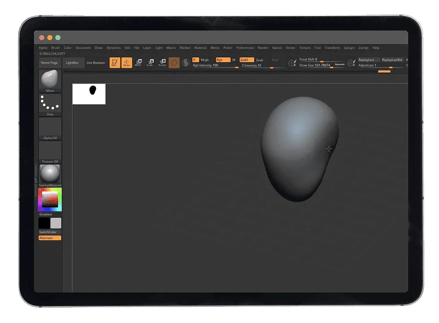 ​​ZBrush program