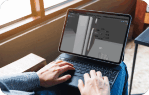 blender on tablet