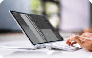 Using Blender on tablet to model and edit 3D scenes in a browser