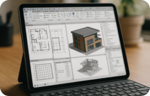 Architect accessing Autodesk Revit through a browser-based cloud workstation
