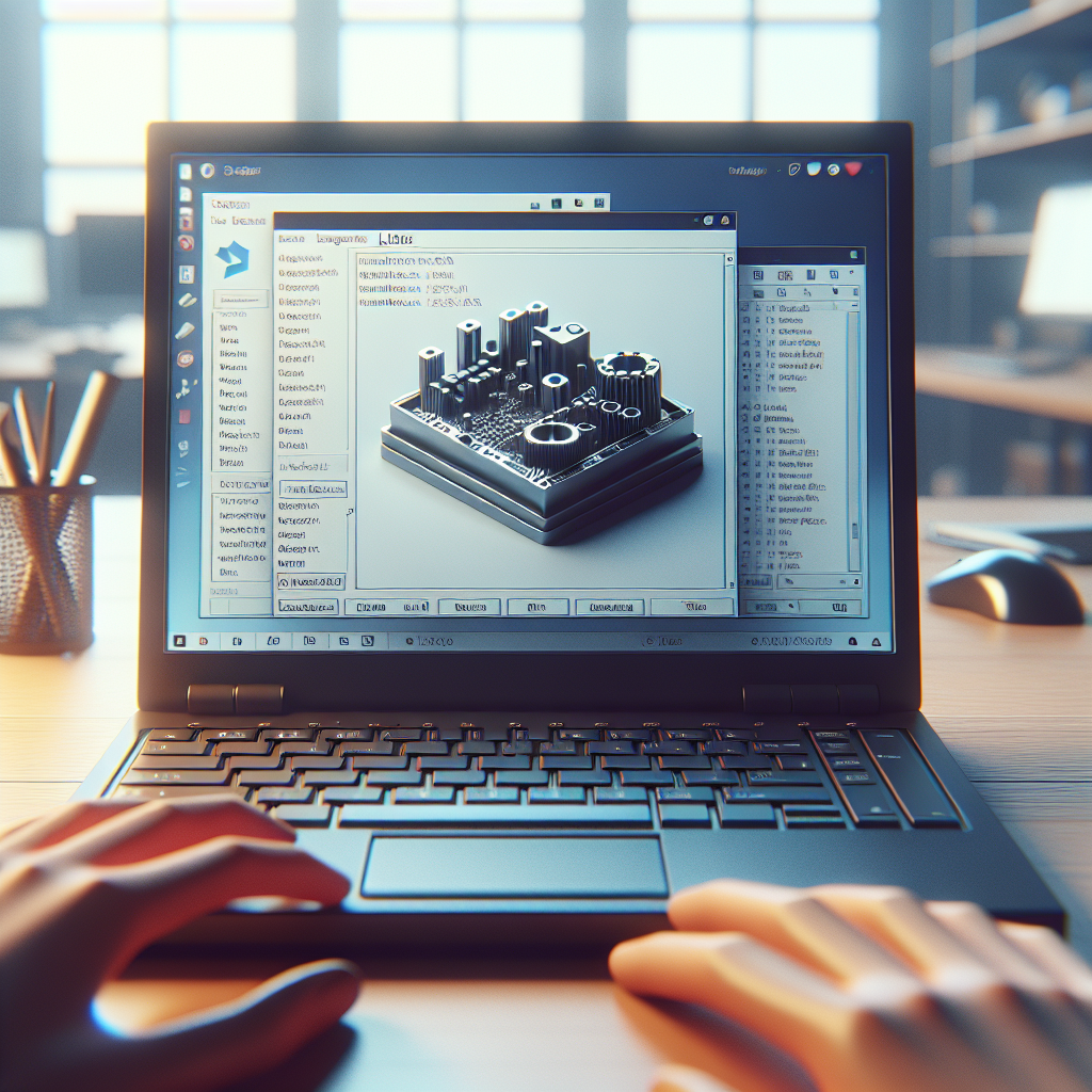 The best way to run SolidWorks on Linux: a stable browser-based Windows environment with ready GPU - realistic Linux laptop workspace with SolidWorks