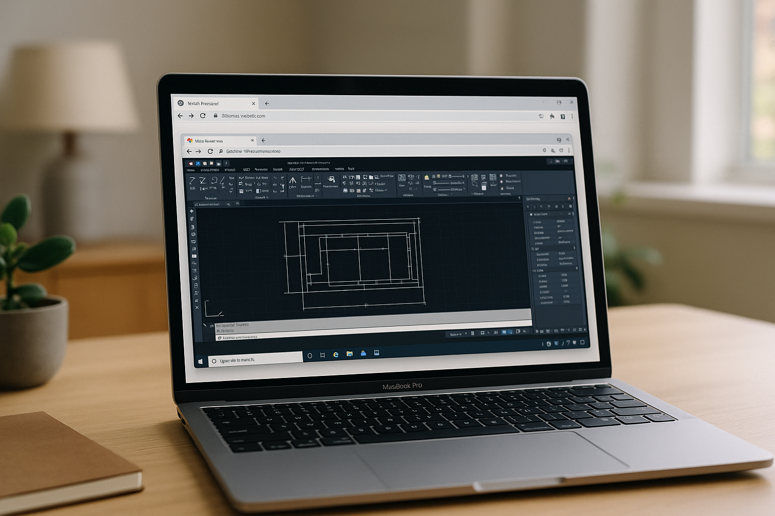 Best way to run AutoCAD on MacBook: full desktop in the browser - realistic Mac workspace with AutoCAD