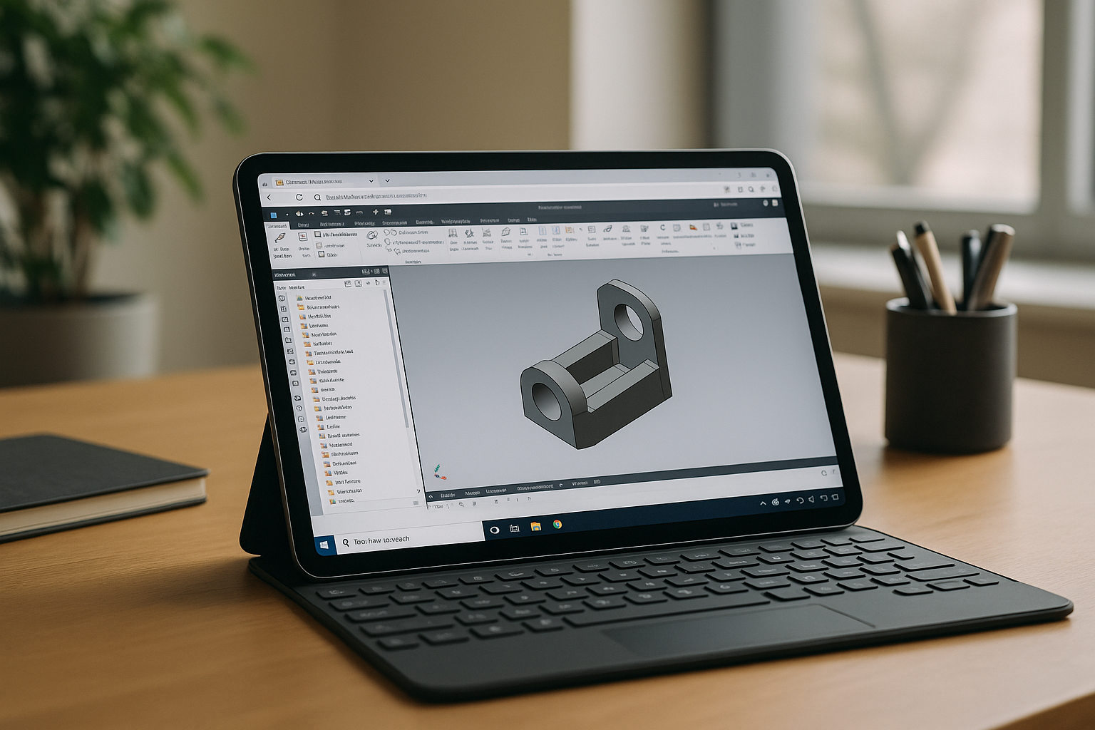 Best Way to Use Autodesk Inventor: Consistent Power via a Browser-Based Cloud PC - realistic device from the article topic with Inventor