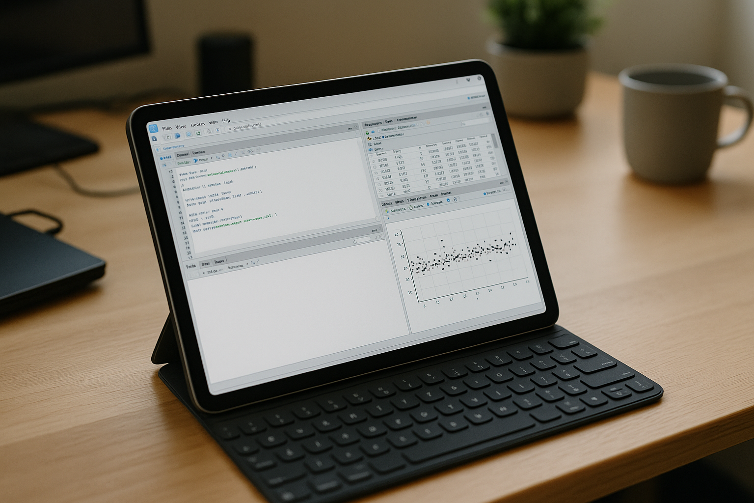 When You Try to download RStudio and Can’t Install It - realistic device from the article topic with RStudio