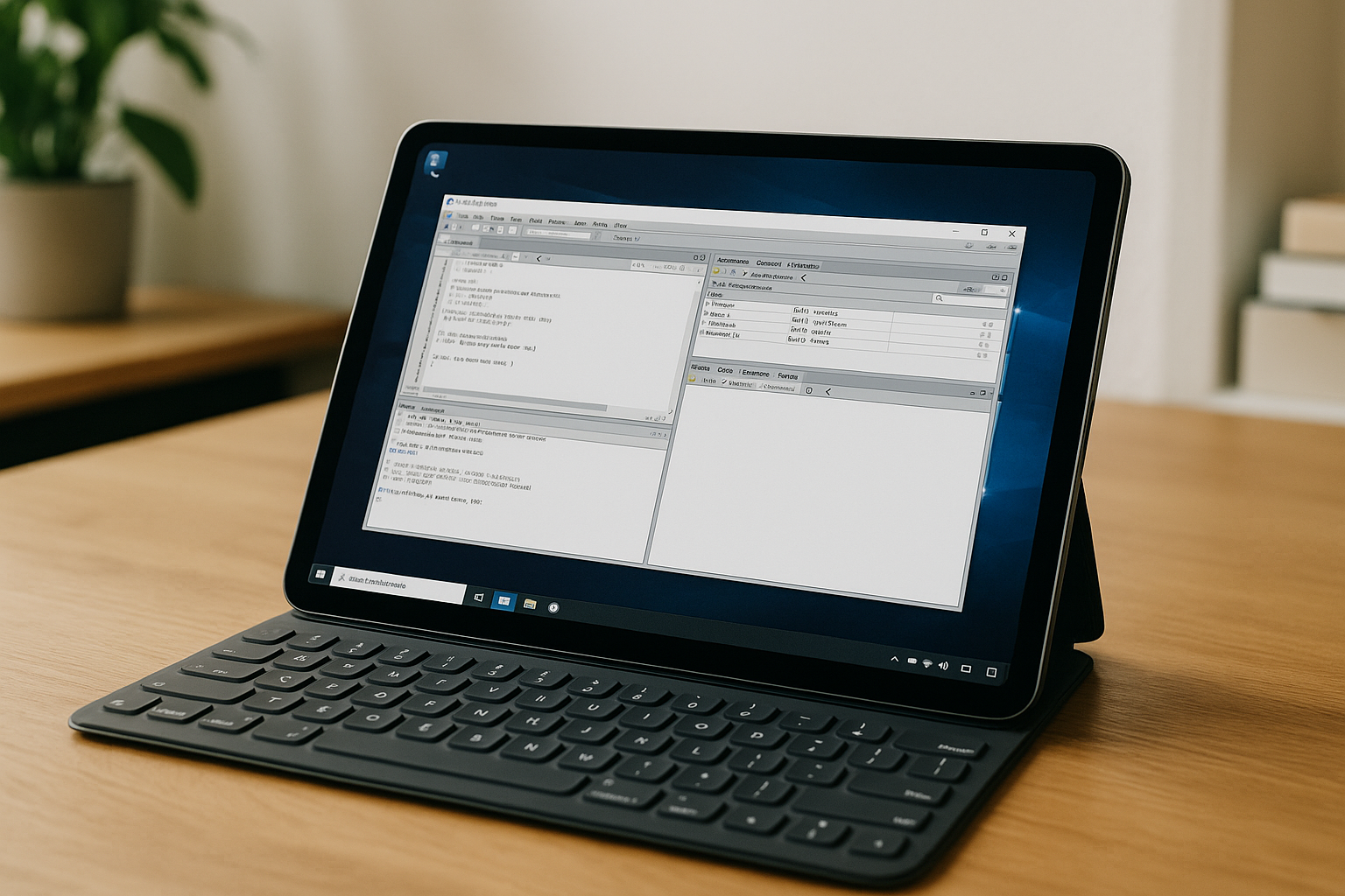 A Faster Path Than an RStudio download: Run It in the Browser - realistic device from the article topic with RStudio