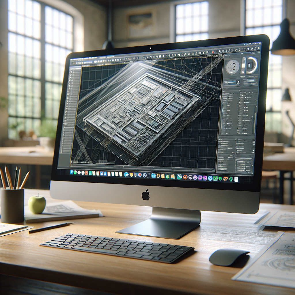 AutoCAD for Mac when you can’t install it locally - realistic Mac workspace with autocad