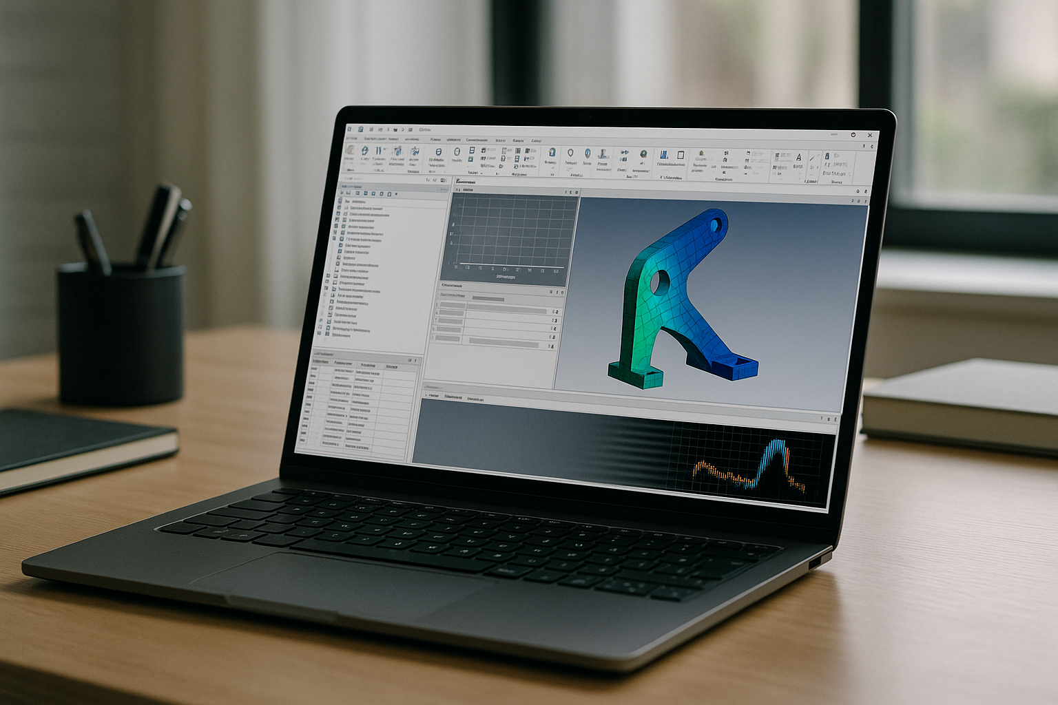 Why Running Ansys Mechanical Is So Hard On Everyday Devices - laptop running professional desktop software