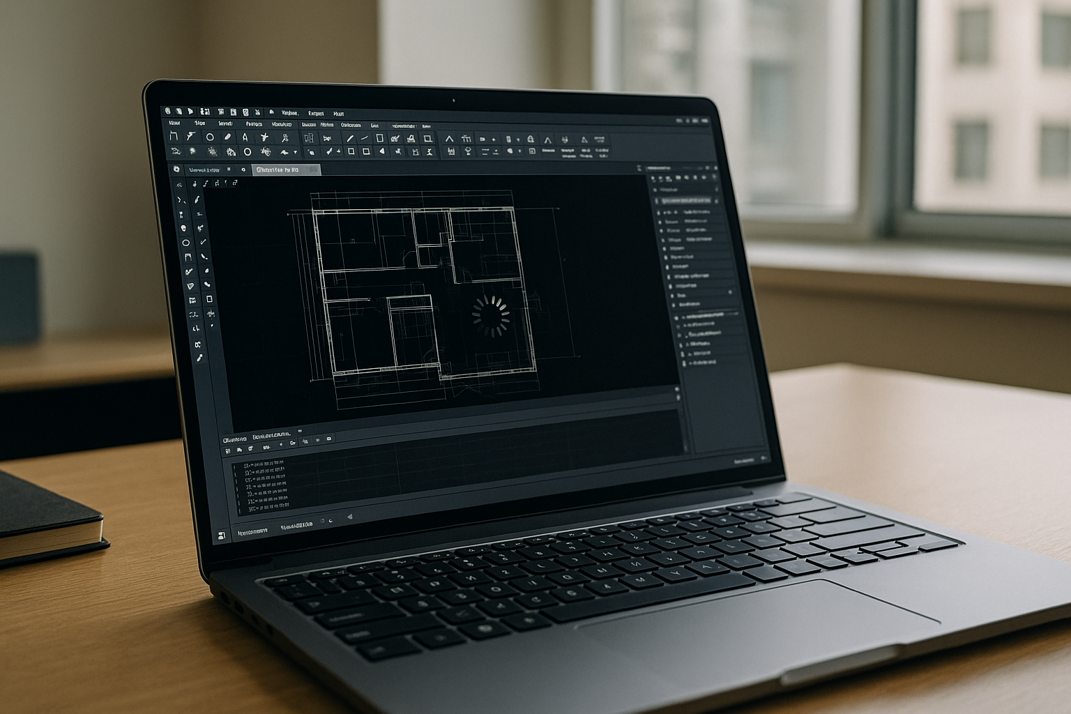 The AutoCAD on Linux Problem in Production Workflows - laptop running professional desktop software