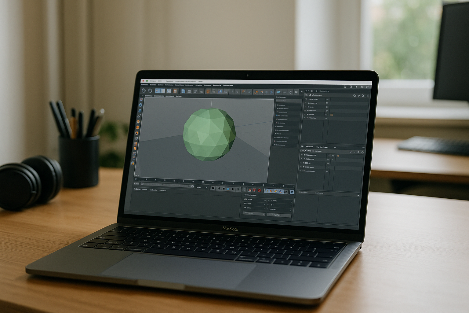 A stable way to run Cinema 4D OSX without reinstalls - realistic device from the article topic workspace with professional desktop software