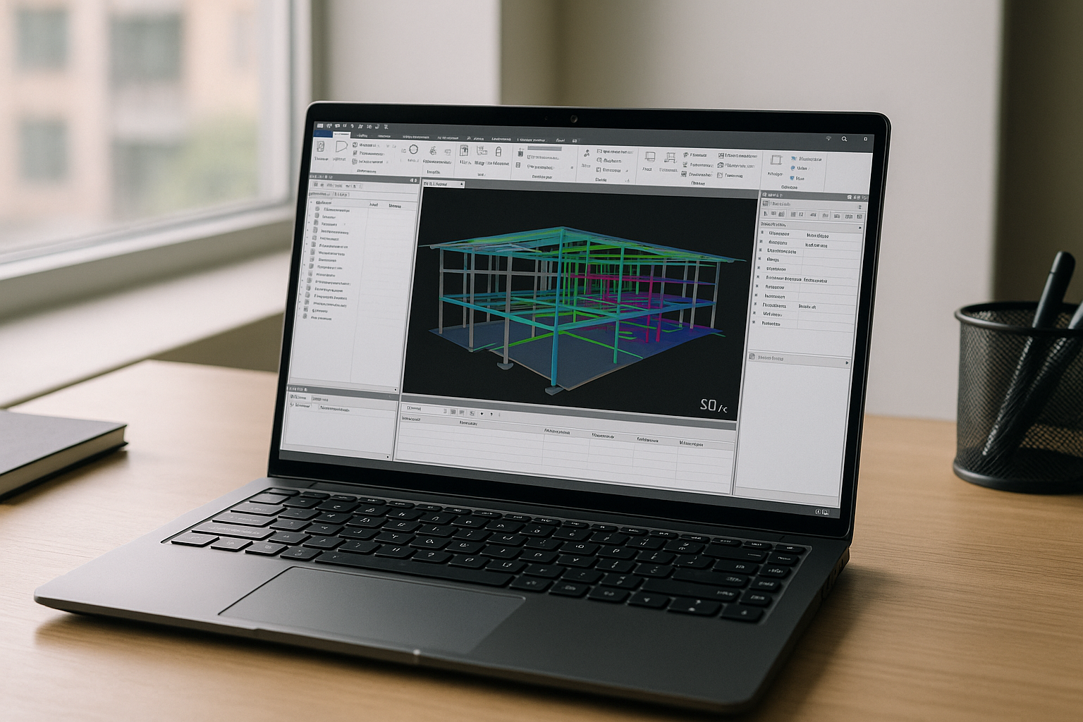 When you need Navisworks Manage online for fast BIM reviews - laptop running professional desktop software