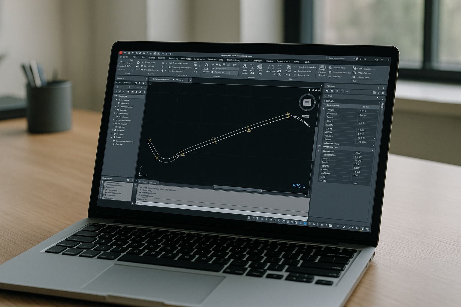 The Urgent Need: how to create an alignment in Civil 3D Without Local Installs - laptop running professional desktop software