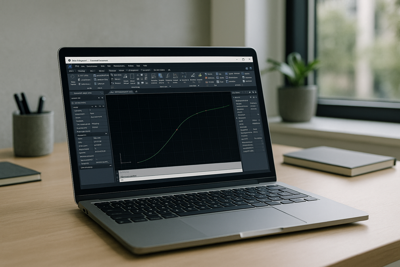 Use Aristeem for Autodesk Civil3D Alignment Layout Tools Instantly - laptop running professional desktop software