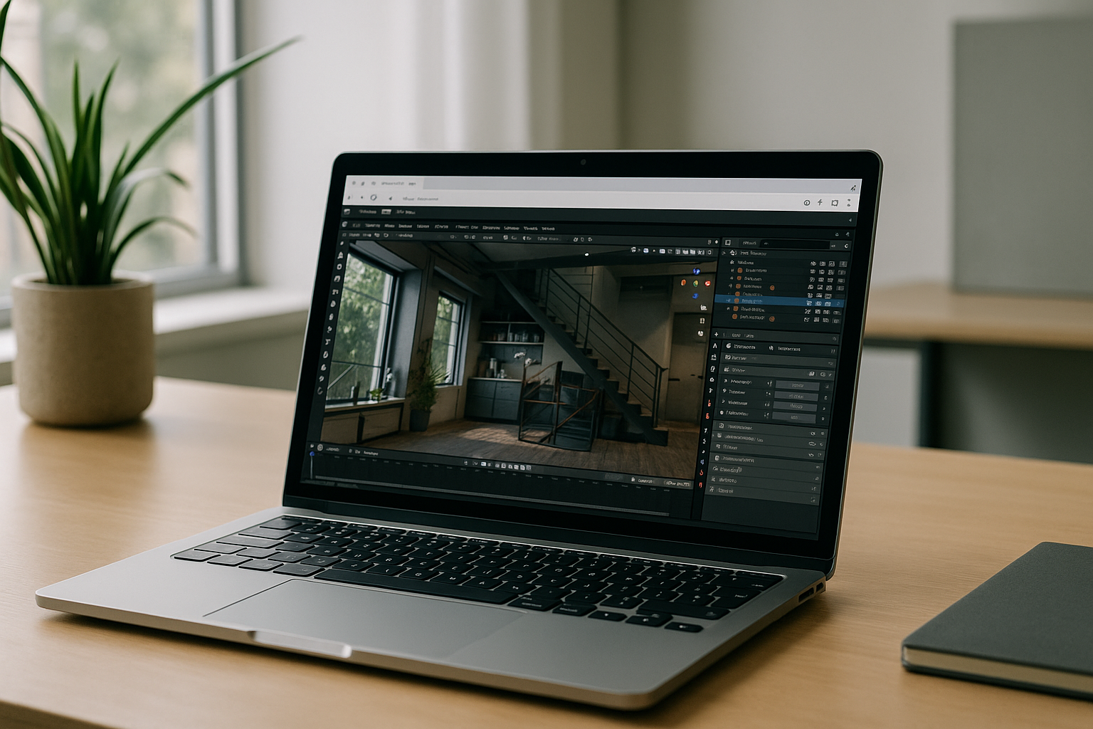 Best Way to Run Blender Online With Full Performance - laptop running professional desktop software