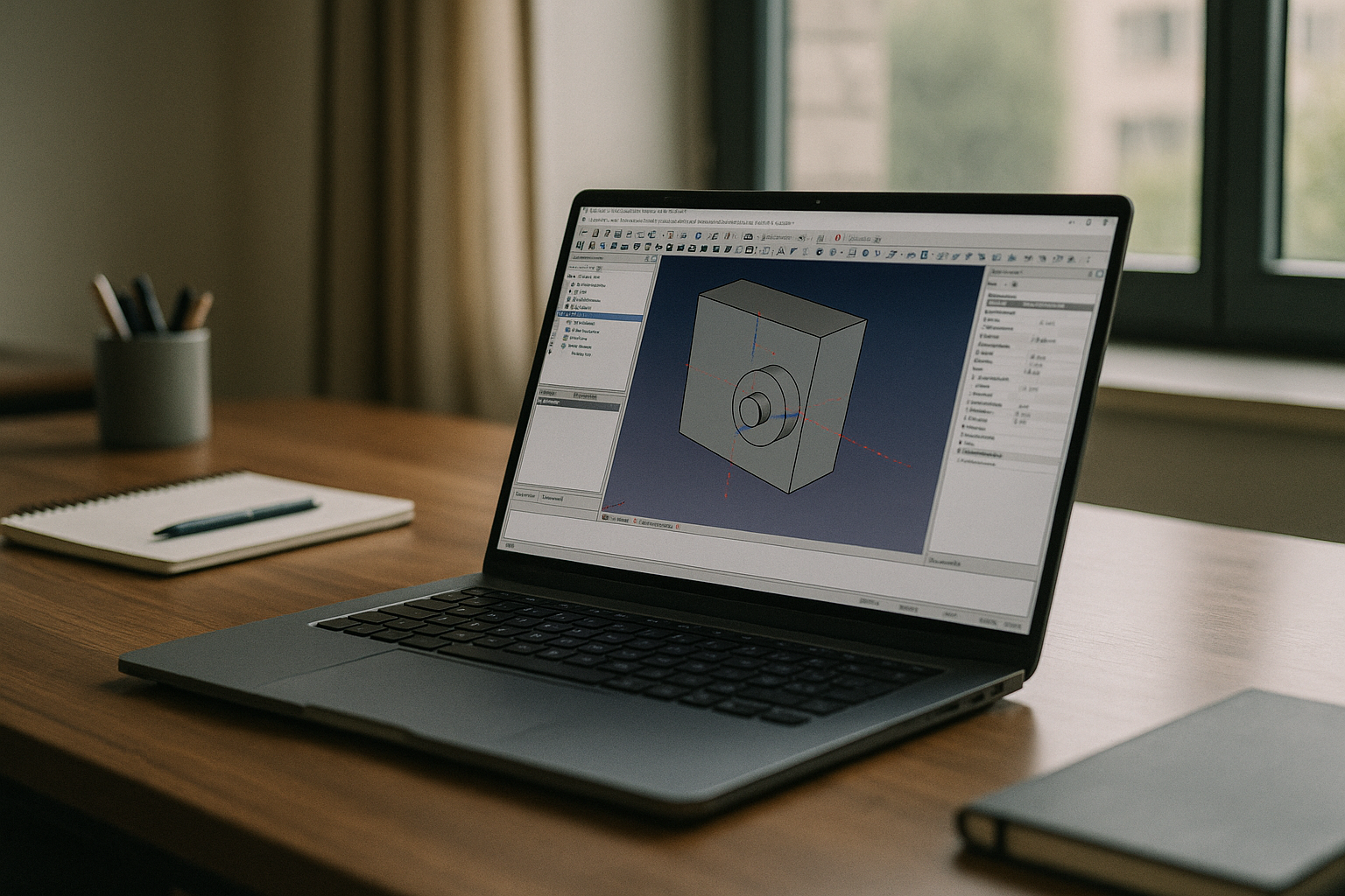 FreeCAD online when installs are blocked - laptop running professional desktop software