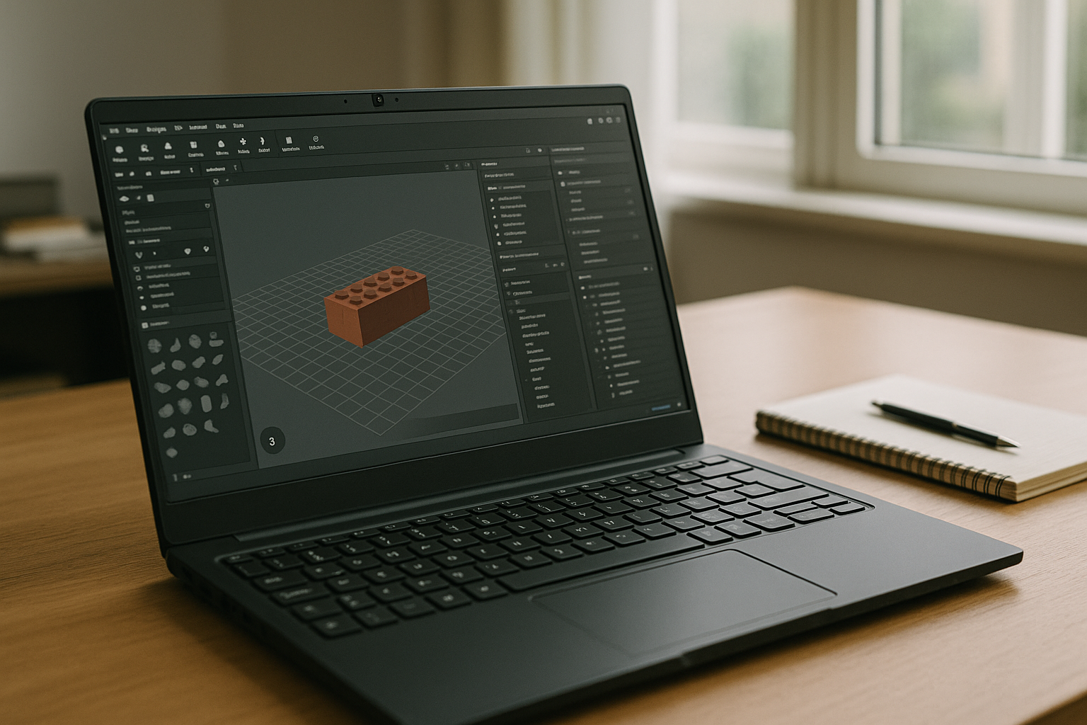 Bricklink Studio download problems that stall real projects - laptop running professional desktop software