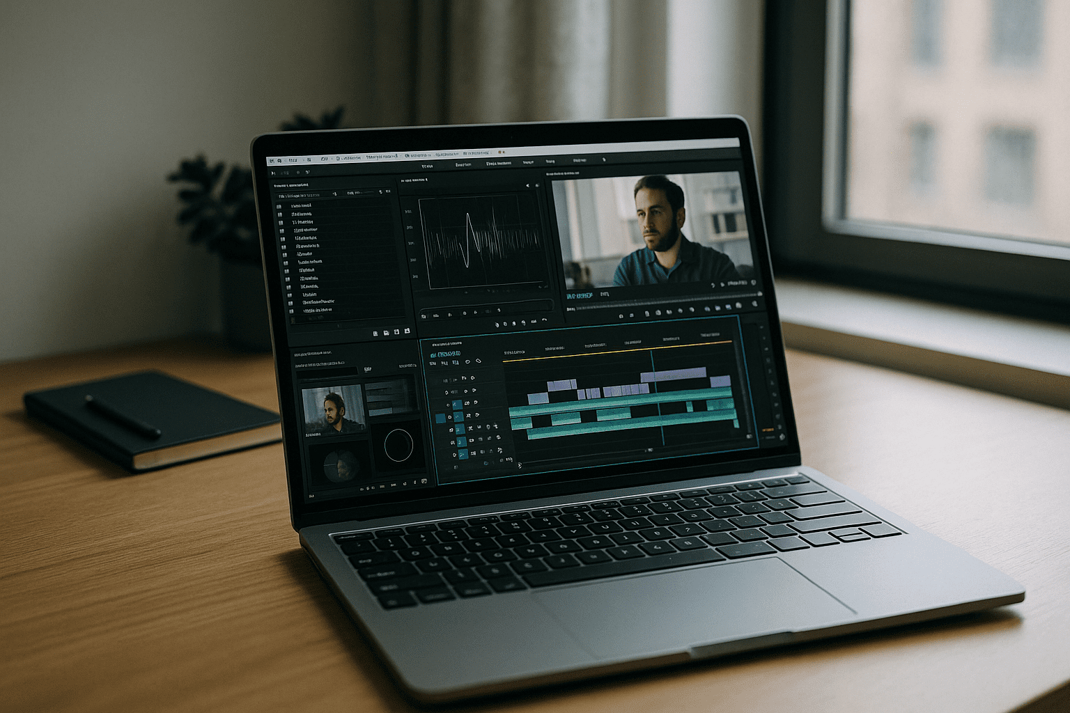 When Adobe Premiere Pro Editing Software Won’t Install - laptop running professional desktop software