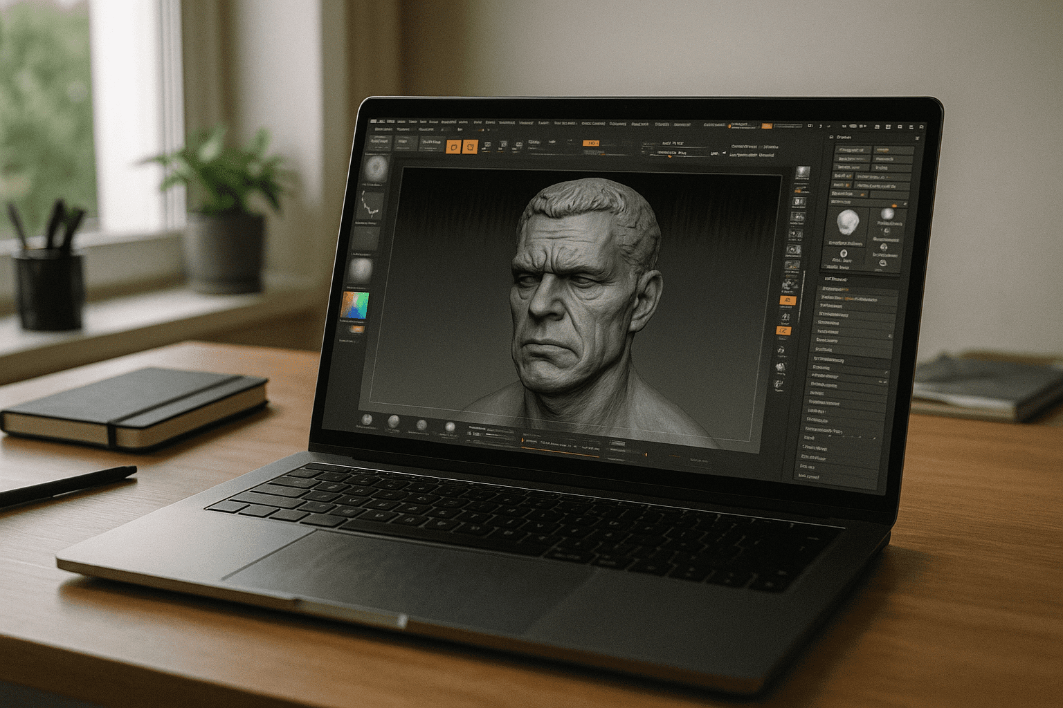 Software ZBrush blocked by installs, OS limits, or weak hardware - laptop running professional desktop software