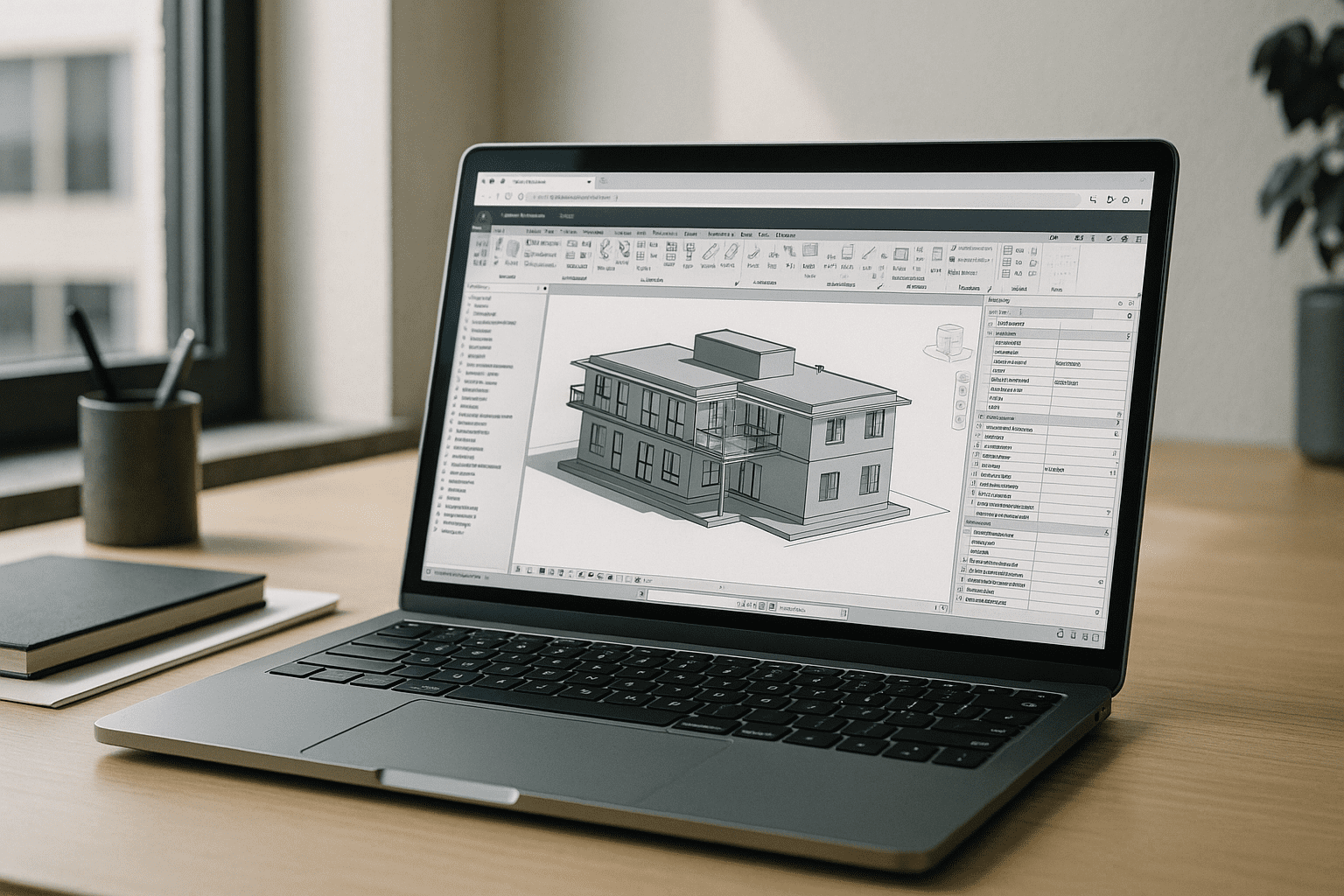 2026 shift: Revit cloud PC trends and hardware independence - laptop running professional desktop software