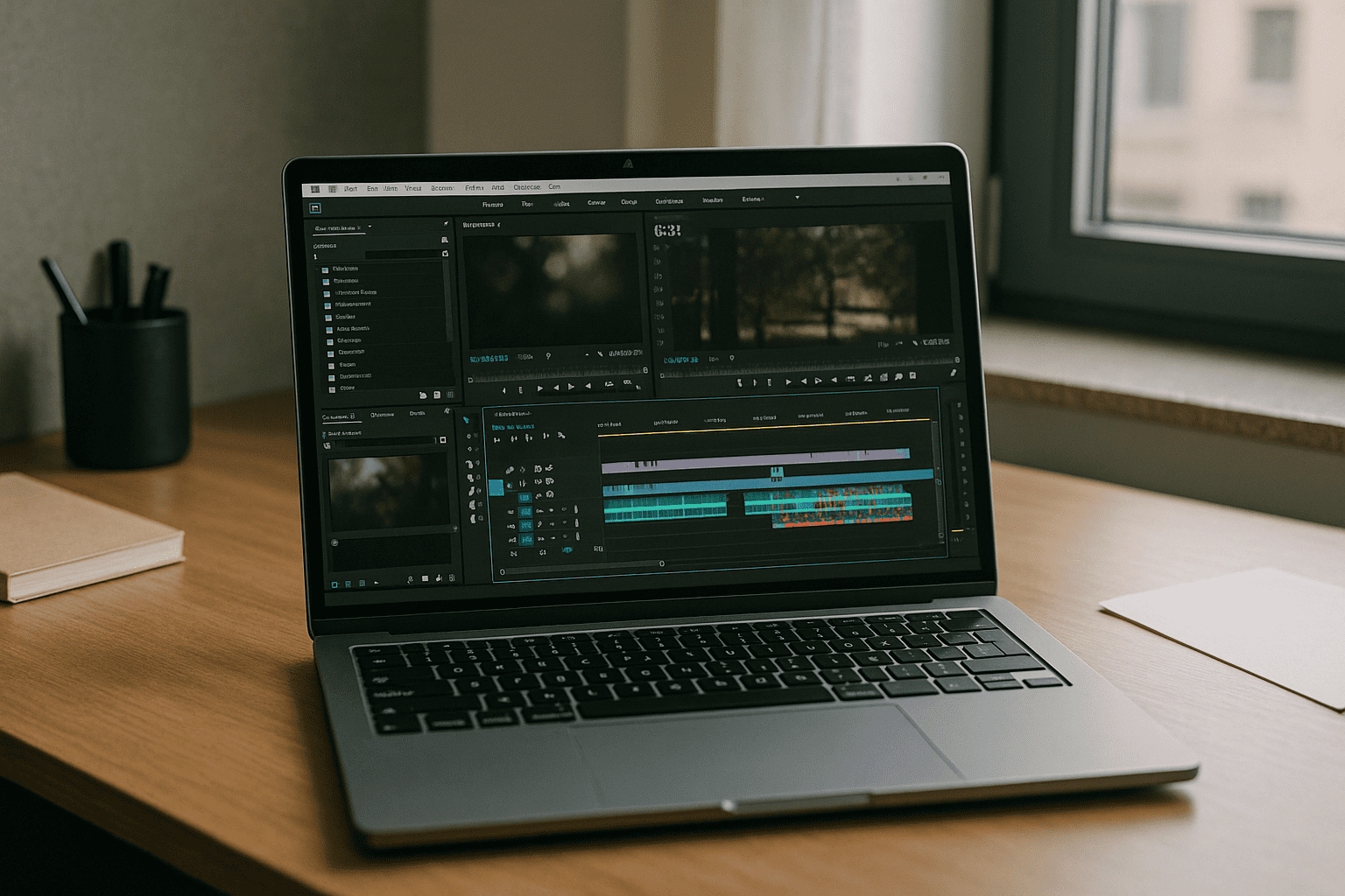 When You Truly Need Adobe Premiere Pro Online - laptop running professional desktop software