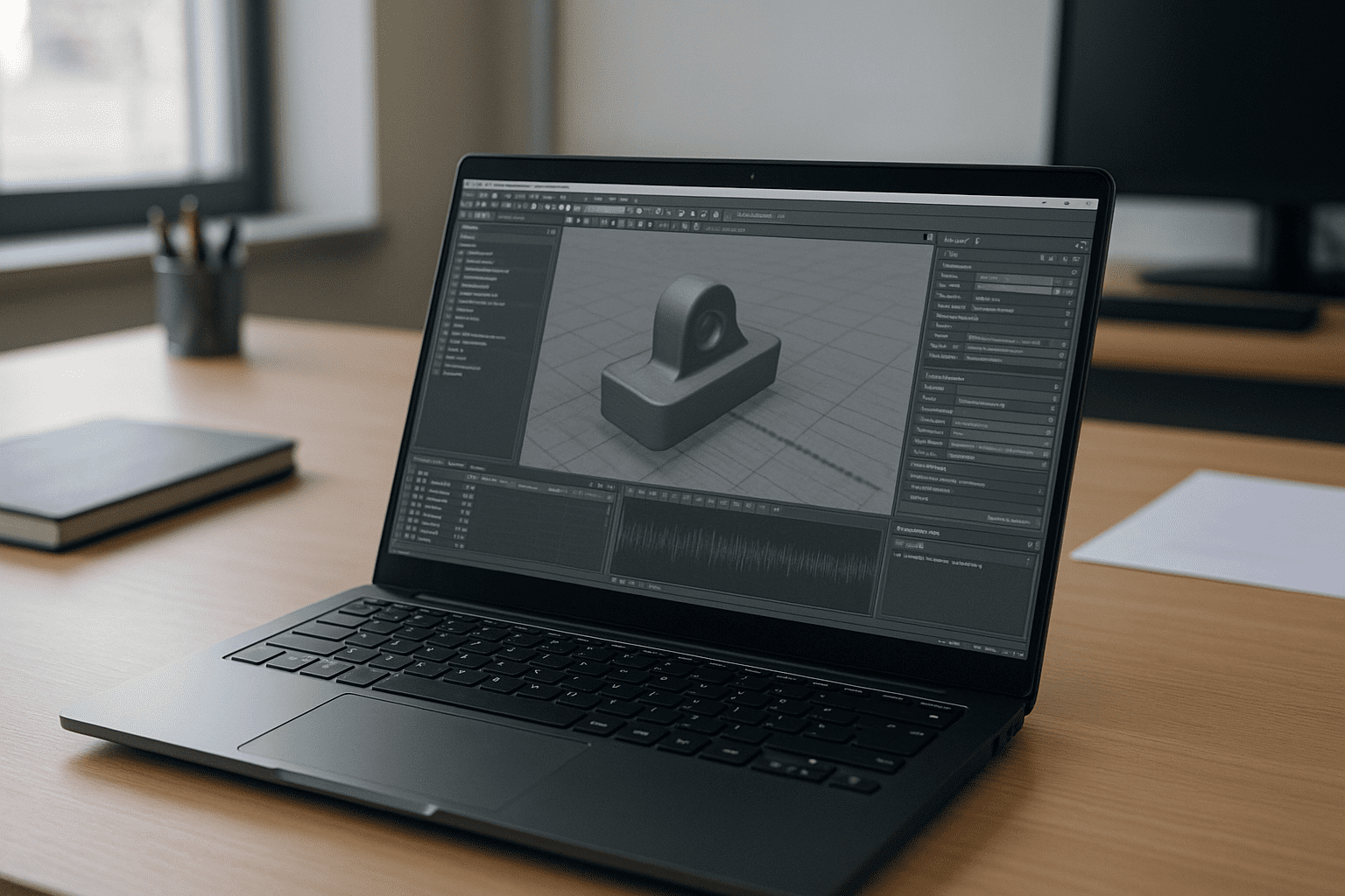 Linux VM software: instant app access without local boot - laptop running professional desktop software