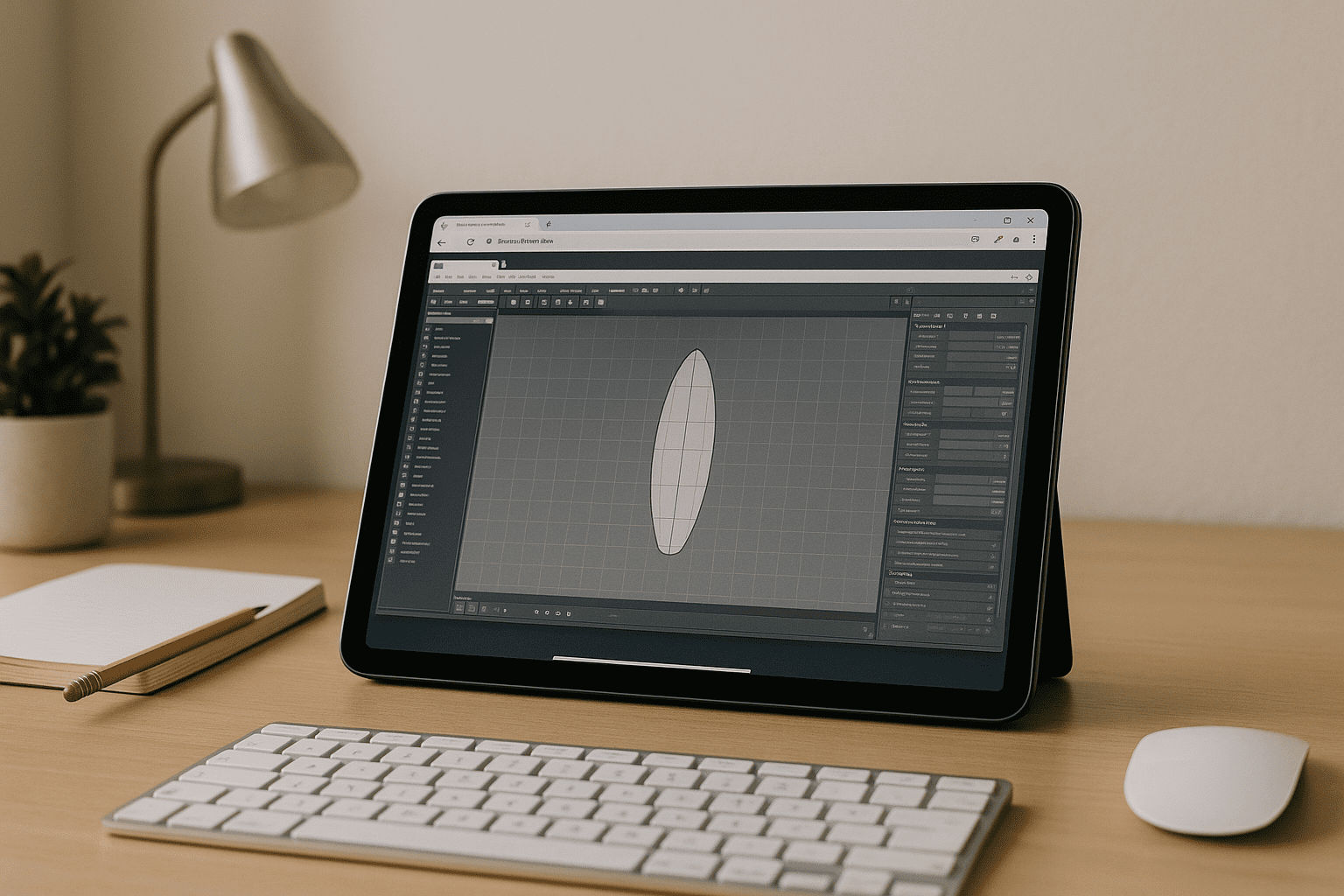 Designer running SHAPE3D in a browser-based cloud PC as an alternative to local installs