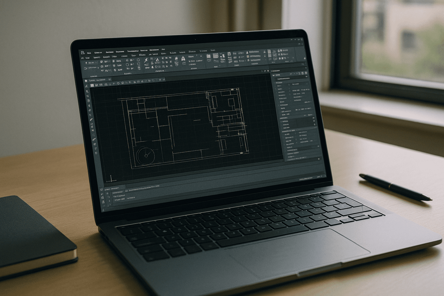 When AutoCAD Software for Linux Is Not an Option - laptop running professional desktop software
