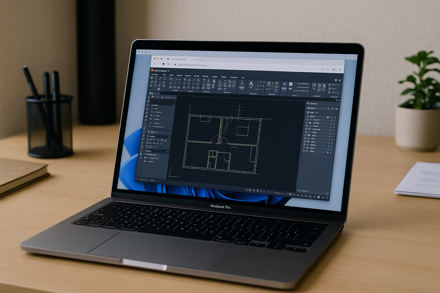 AutoCAD for Mac on macOS: heavy DWGs, missing toolsets, and stalled deadlines - realistic Mac workspace with AutoCAD