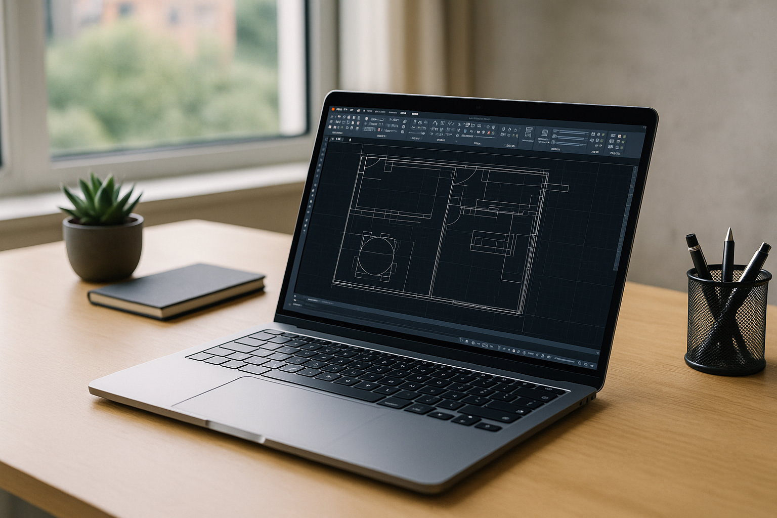2026 shift: cloud-native AutoCAD for Mac and hardware independence - realistic Mac workspace with AutoCAD