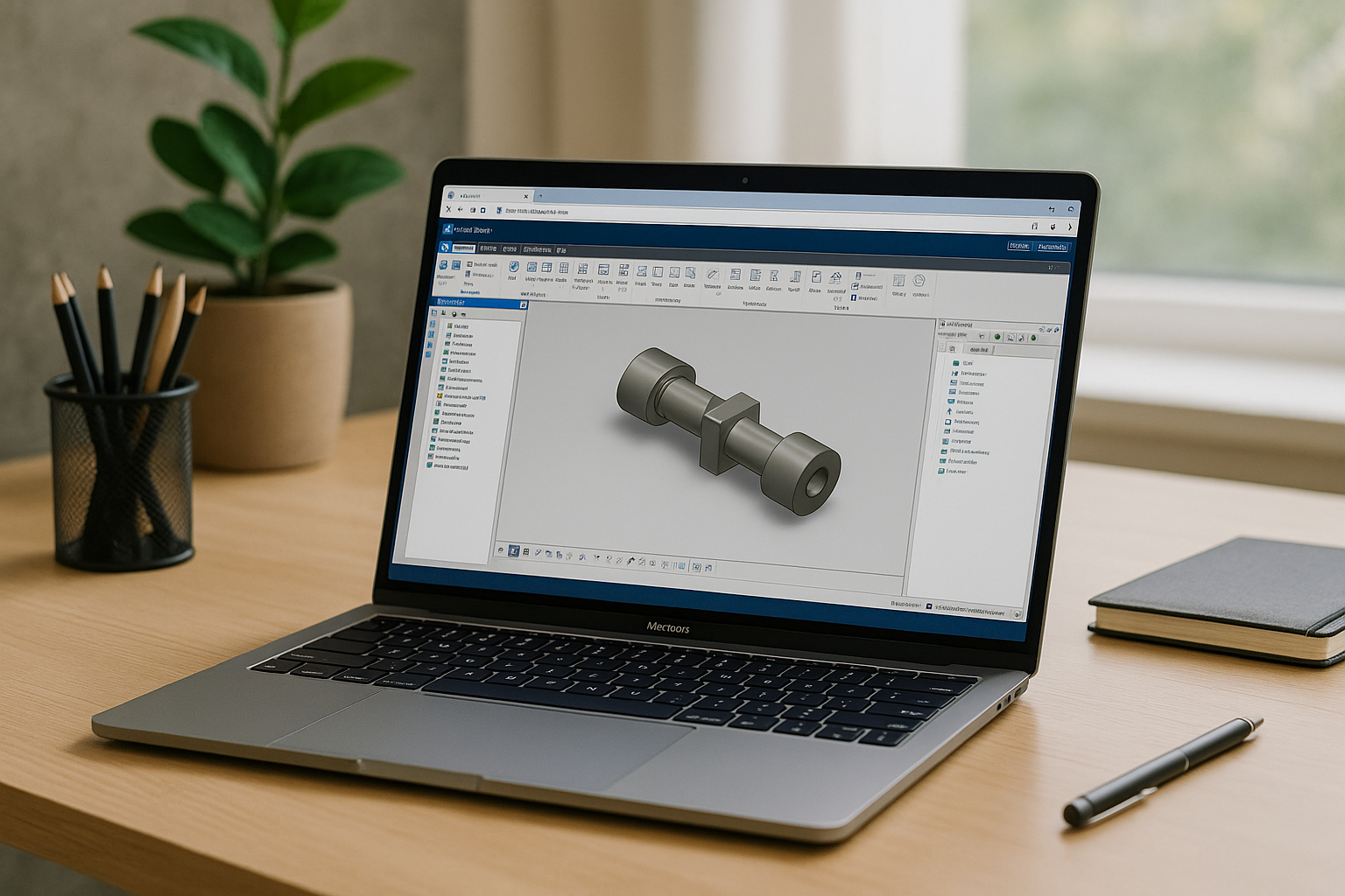 2026 trends: hardware‑independent Autodesk Inventor Mac workflows in the browser - realistic Mac workspace with professional desktop software