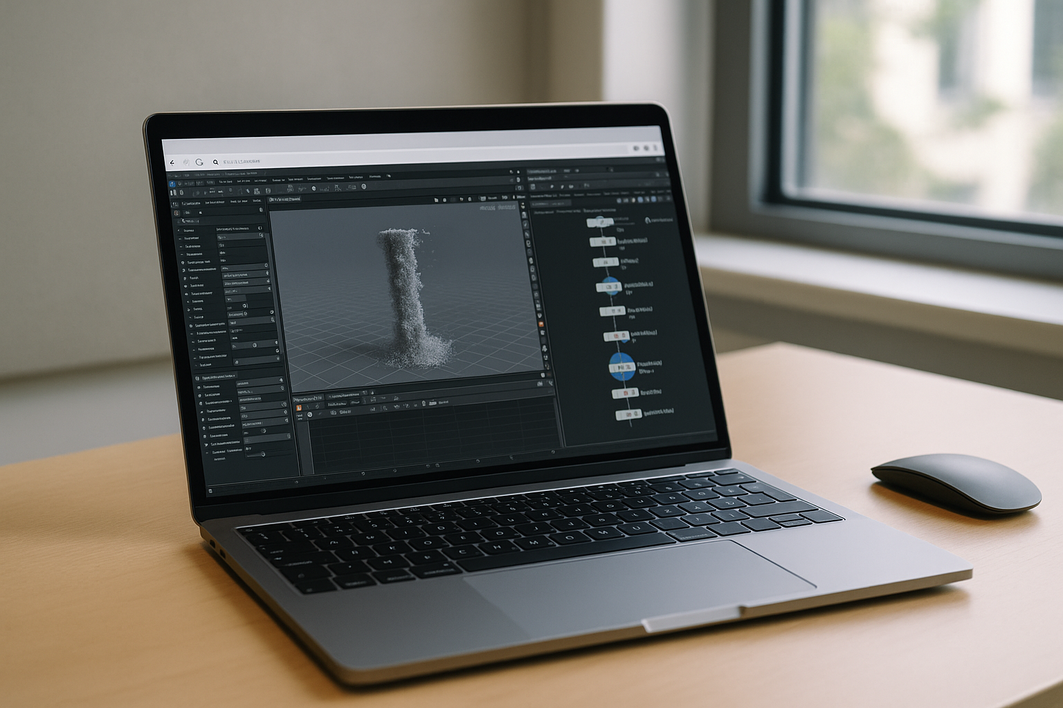 2026 shift: cloud-native pipelines and Houdini in browser - laptop running professional desktop software