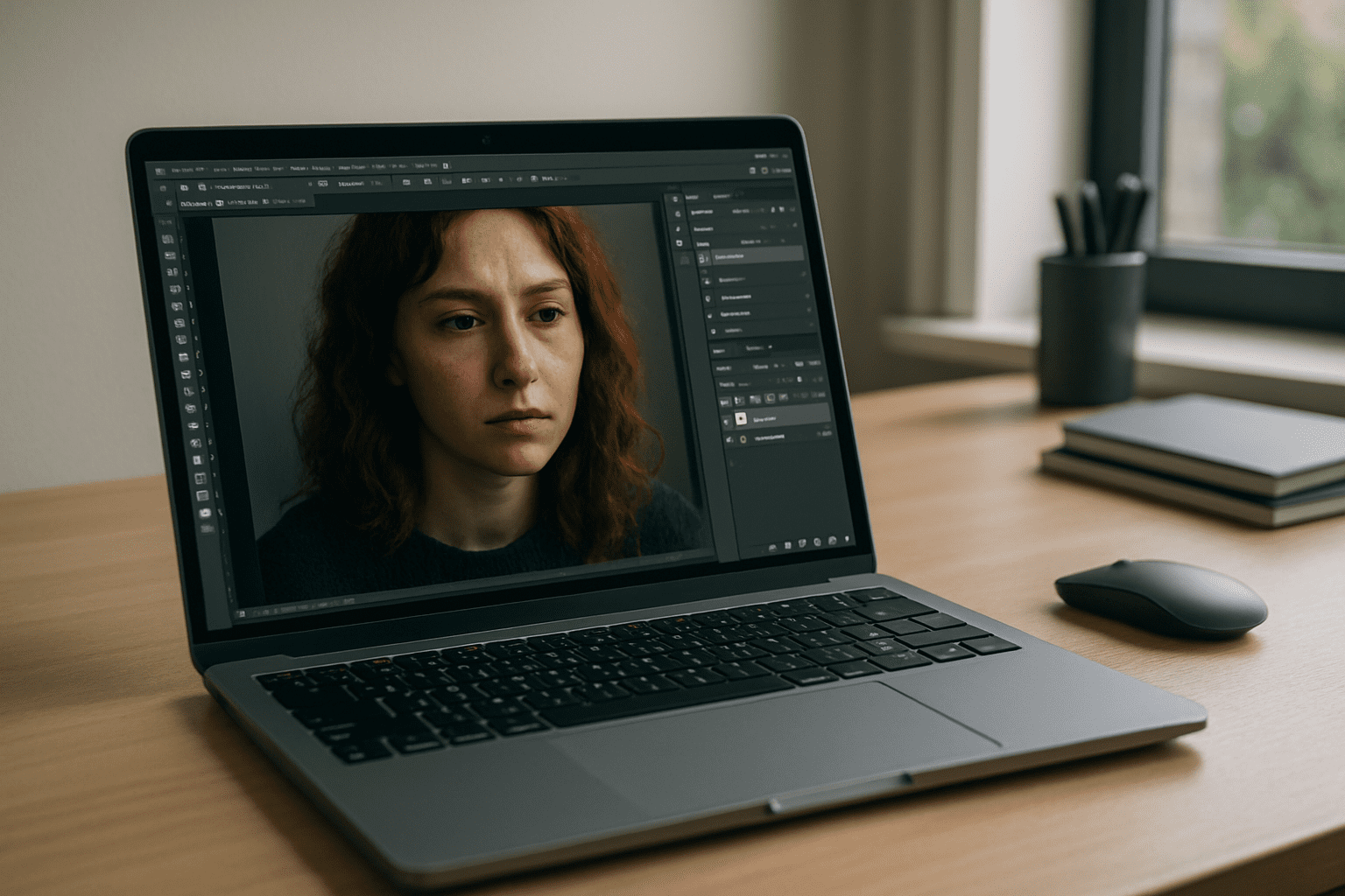 Why Professionals Search for Online Photoshop Software - laptop running professional desktop software