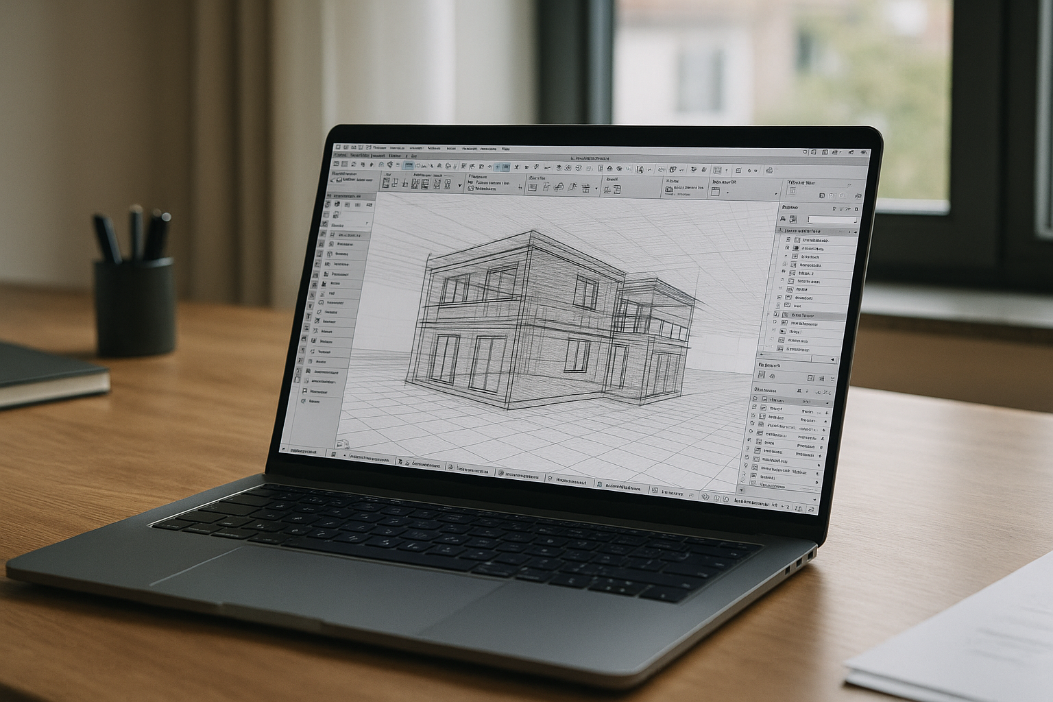Software Archicad online when installs aren’t possible - laptop running professional desktop software