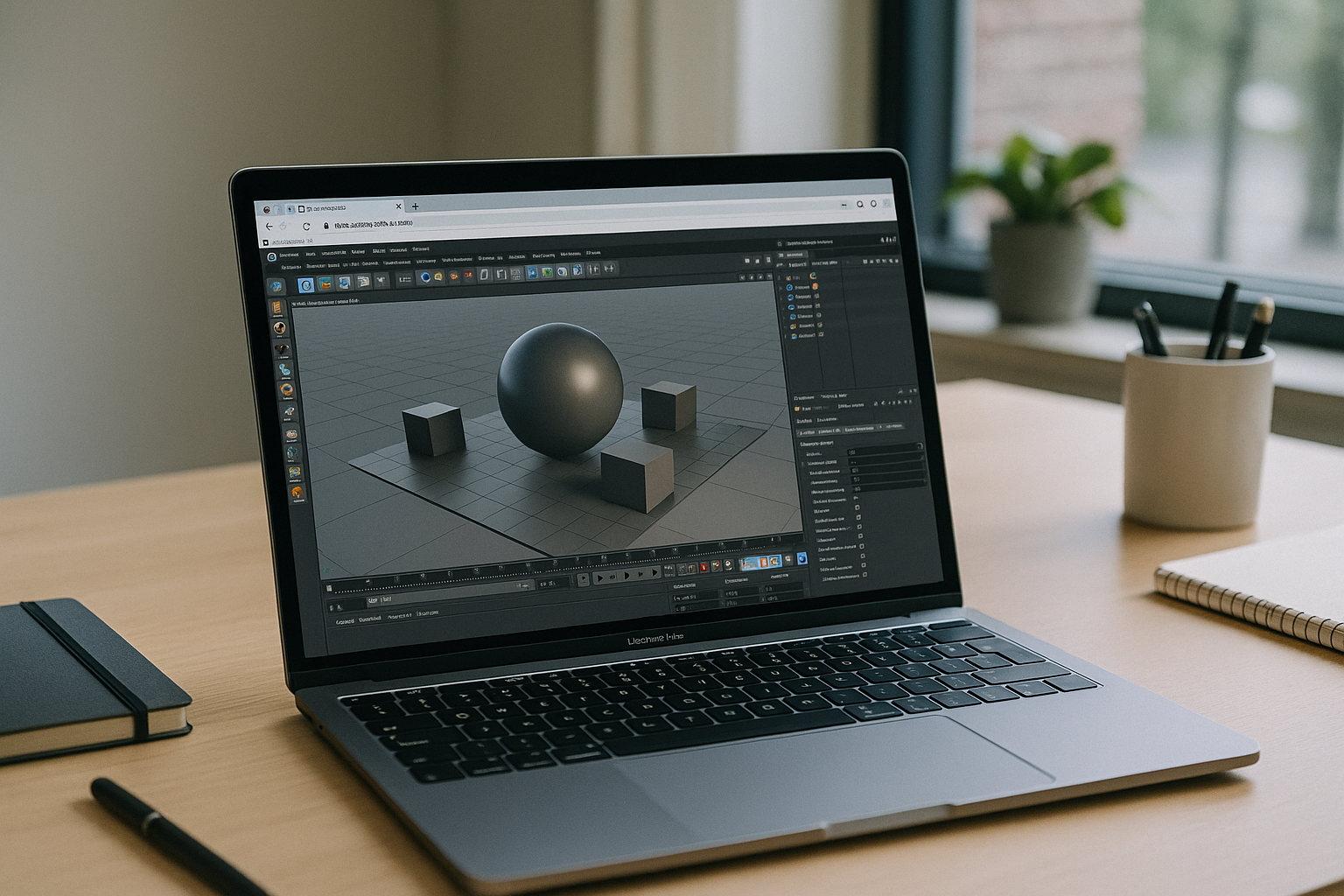 Best Way to Run Cinema 4D Online Without Upgrades - laptop running Cinema 4D