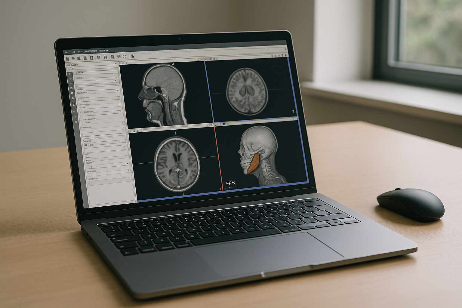 3D Slicer Online Access When Local Installs Fail - laptop running professional desktop software
