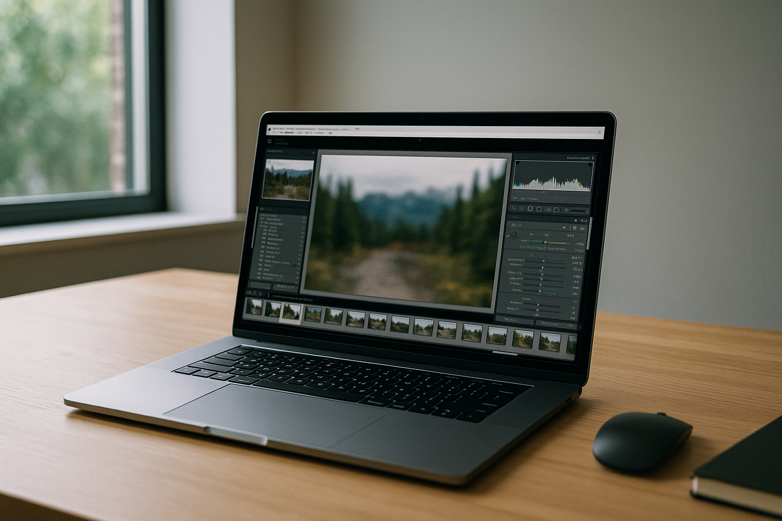 Why Professionals Need Lightroom Classic Online Access - laptop running professional desktop software