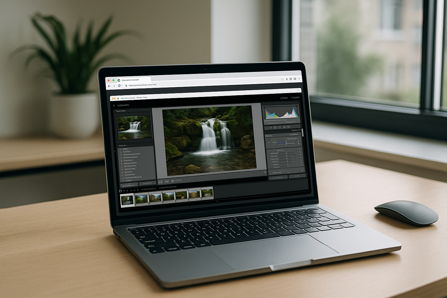 Aristeem: Lightroom Classic Cloud PC With Instant Launch - laptop running professional desktop software