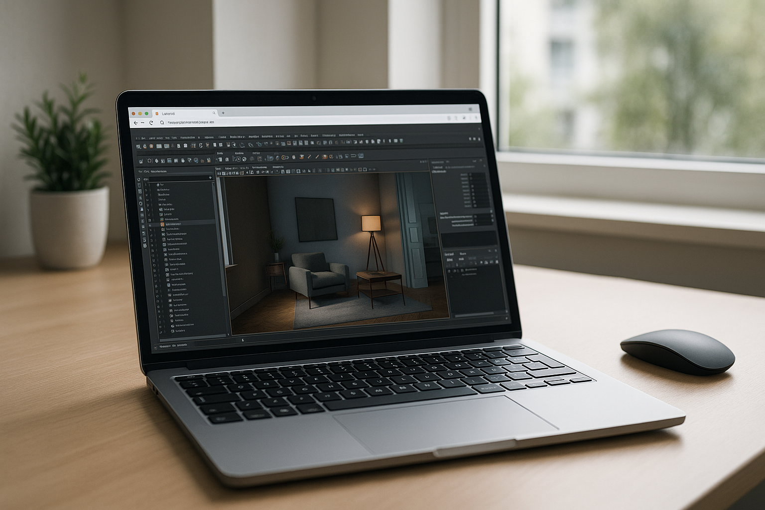 Best Way to Open .max Files Online for Production Work - laptop running professional desktop software