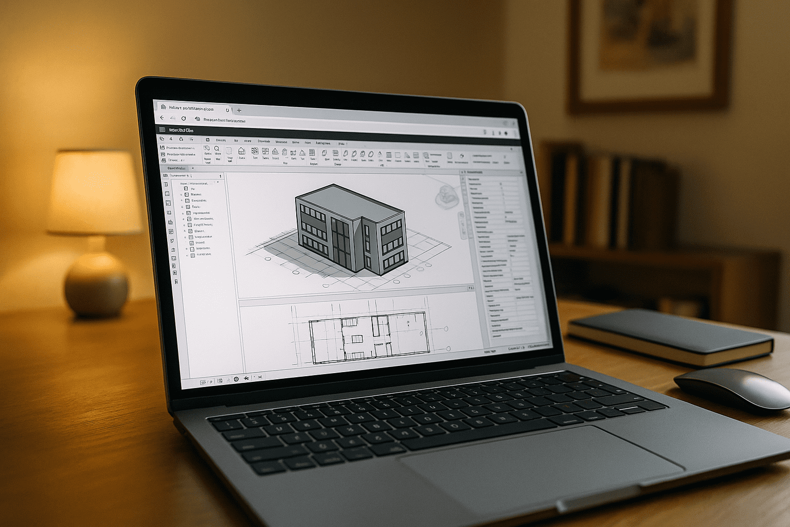 Architect running revit for macbook via a browser-based Windows desktop on macOS