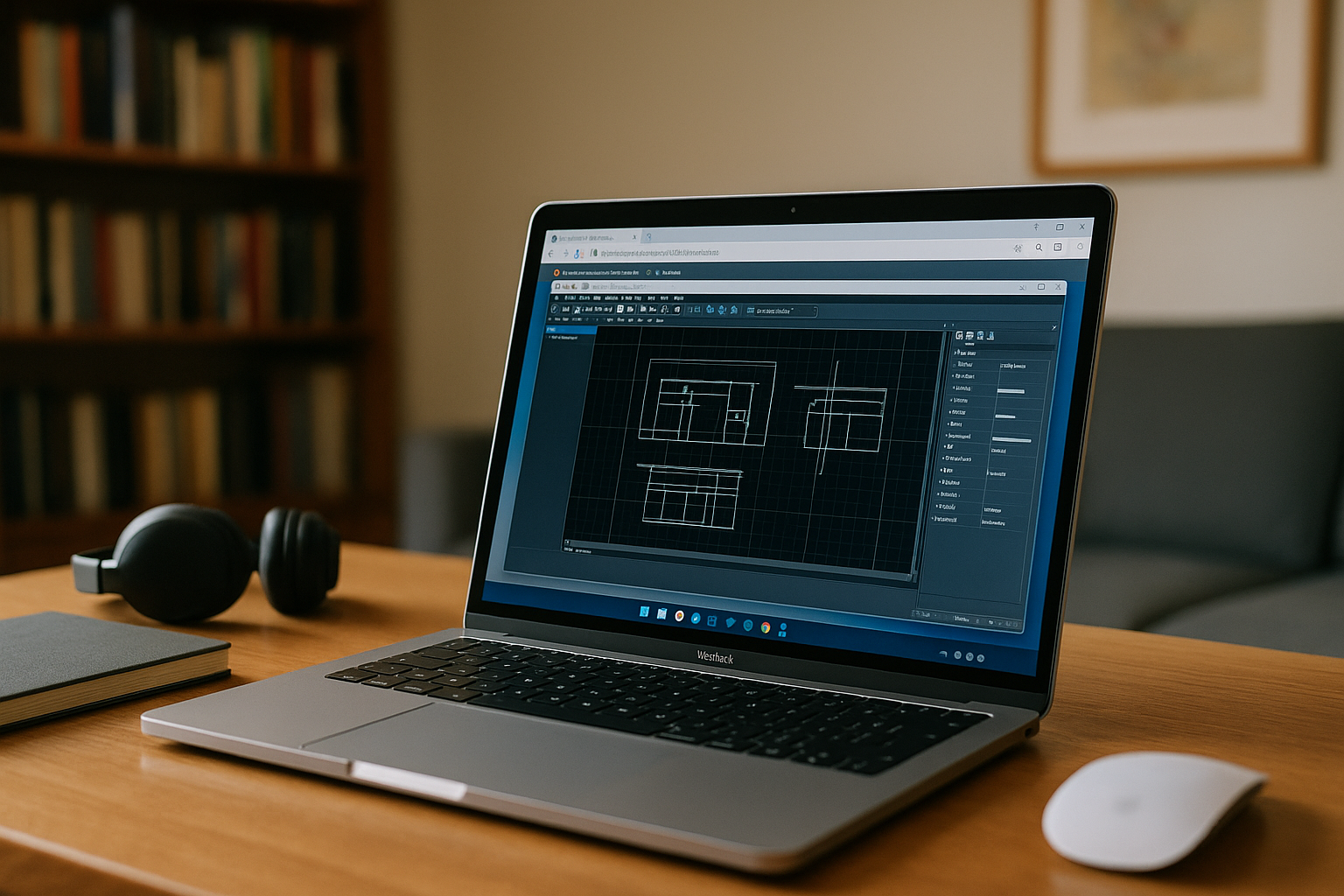 AutoCAD Macintosh running the Windows interface in a browser on macOS