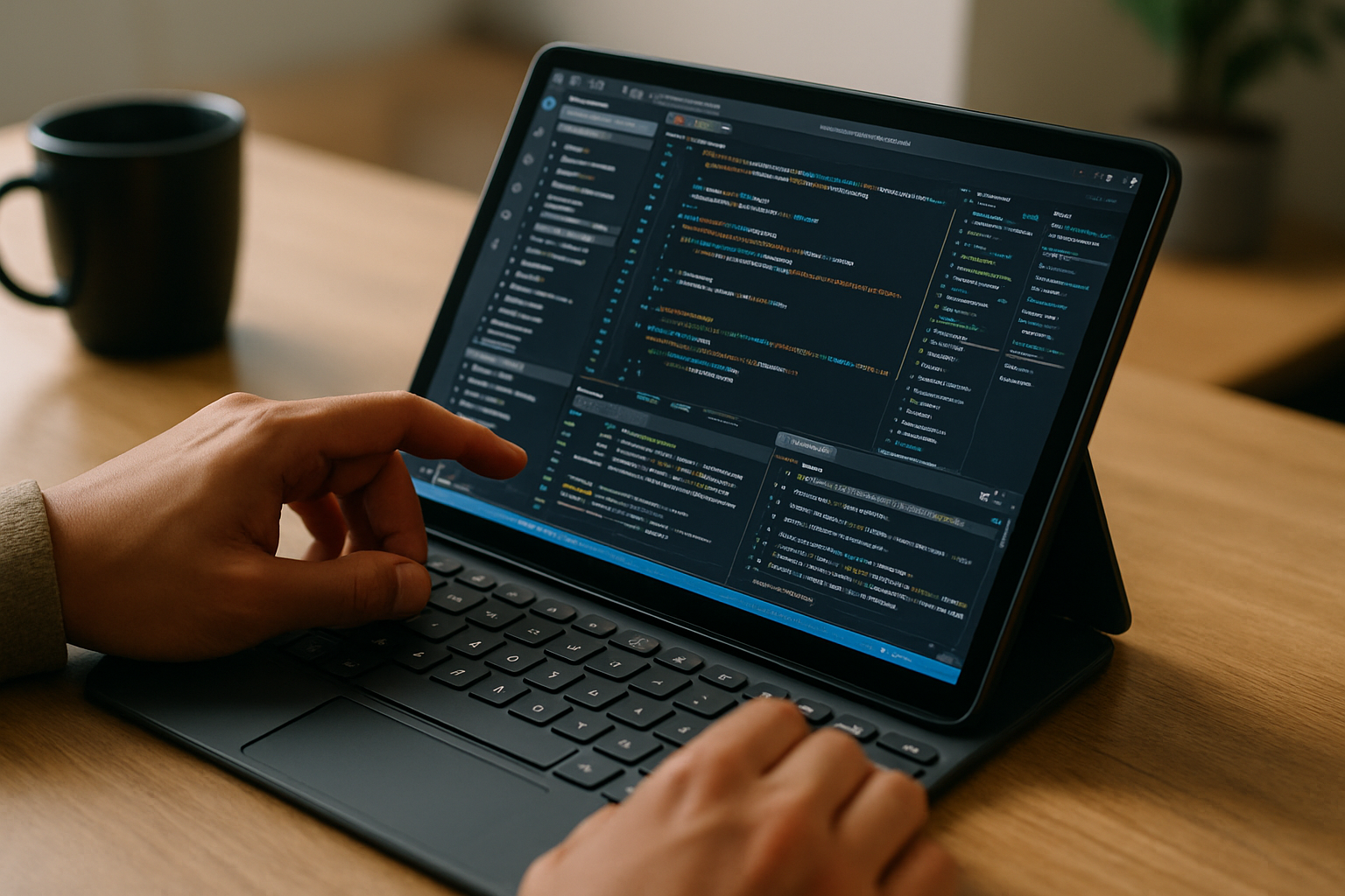 How Aristeem Delivers Visual Studio Code for Android Without Compromise - using Android tablet with professional desktop software