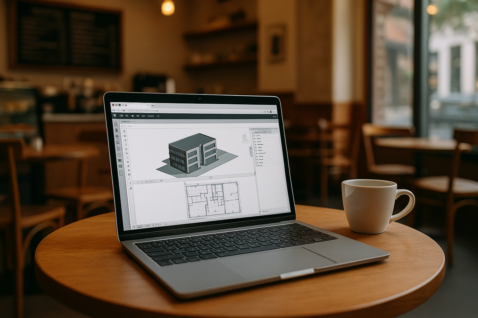 User designing with Revit for Mac through a cloud PC