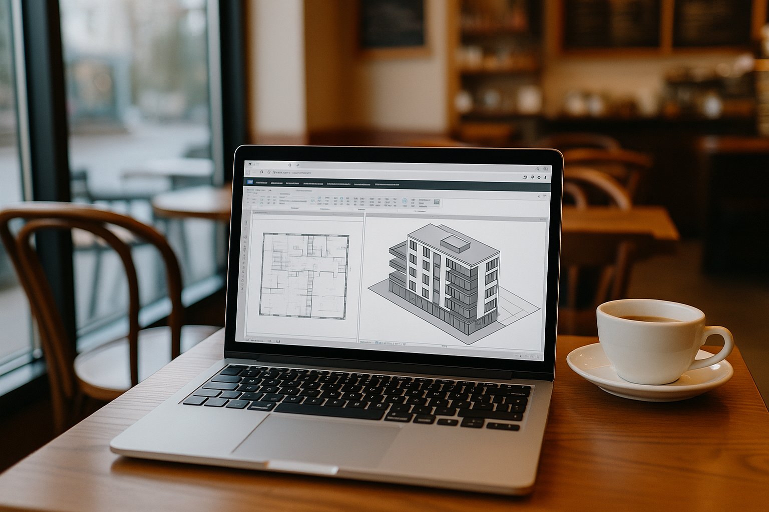 Designer utilizing V Ray Revit through cloud PC for advanced rendering