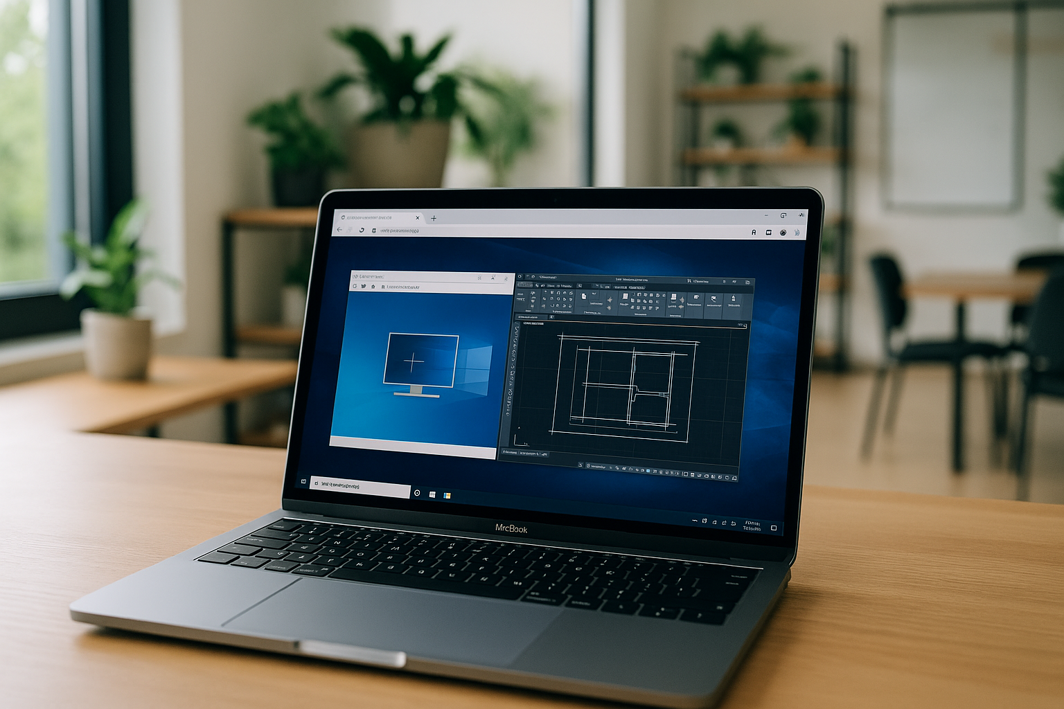 User running AutoCAD for Mac through cloud PC in browser