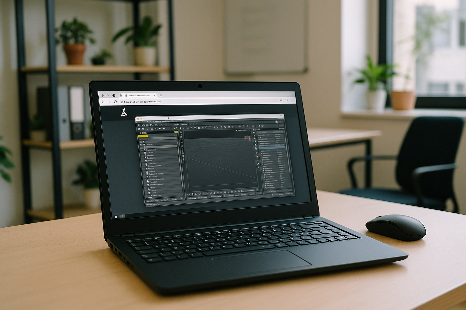 User accessing DAZ3D Linux software through a cloud PC