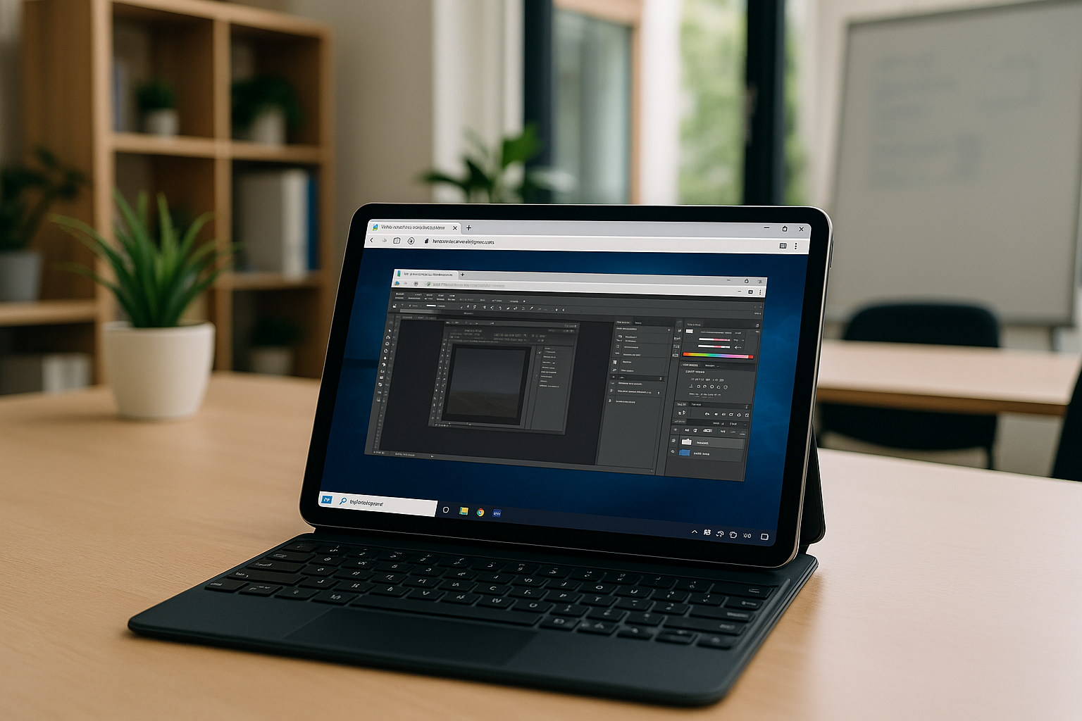 User enhancing productivity by using Cloud PC in your browser