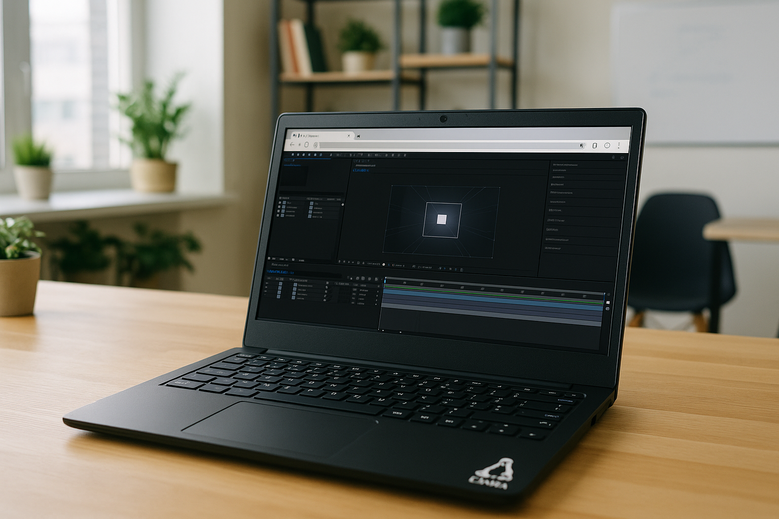 User accessing After Effects for Linux through cloud PC solution
