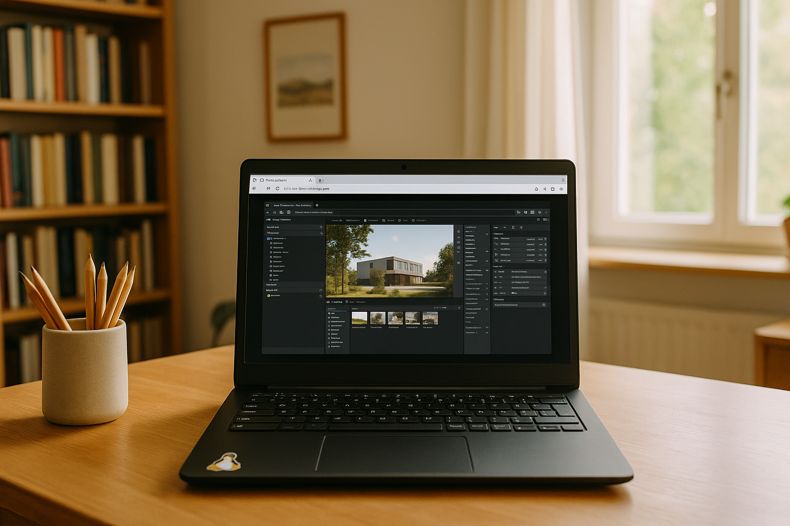 User working with Twinmotion on Mac and Linux through cloud PC