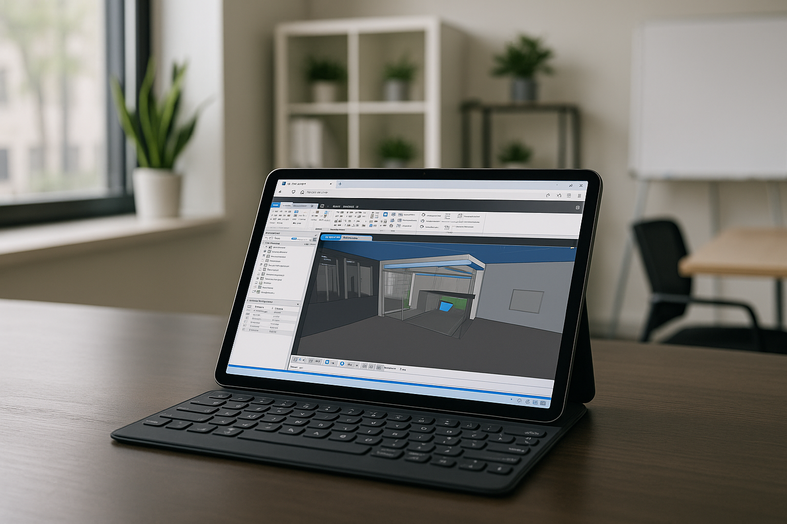 User accessing Navisworks for Mac via cloud PC on iPad