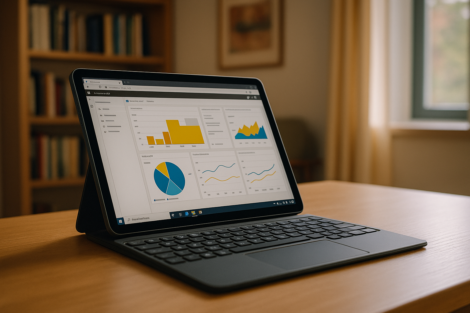 Beginner learning to use Power BI for data analysis on a cloud PC