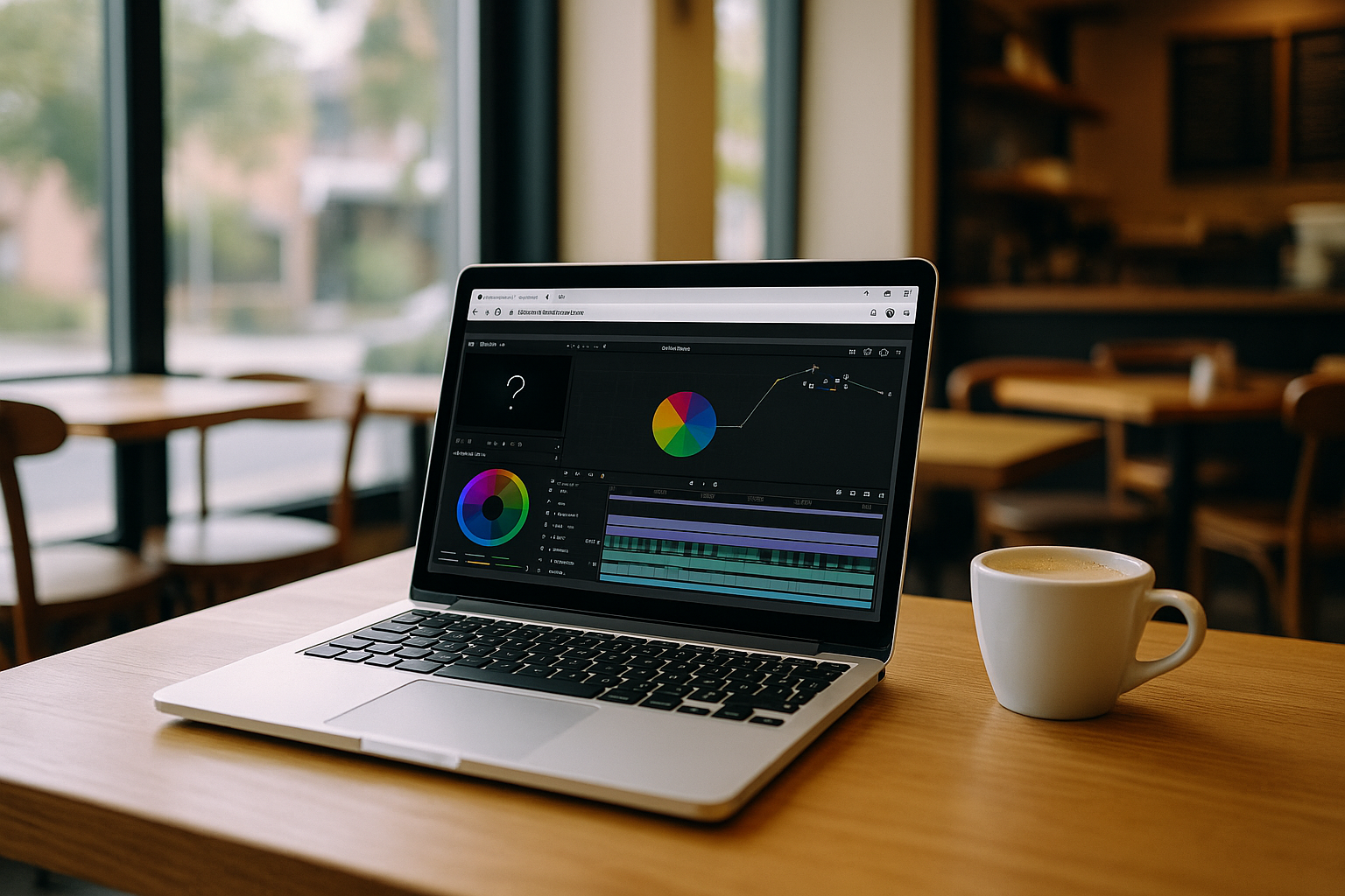 Professional editor using DaVinci Resolve video editing software via cloud PC